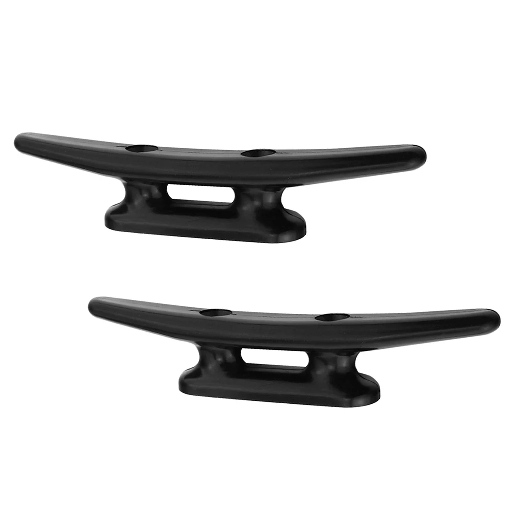 

2pcs Boat Cleat 8" Nylon Open Base Deck Cabin Marine Hardware Heavy Duty