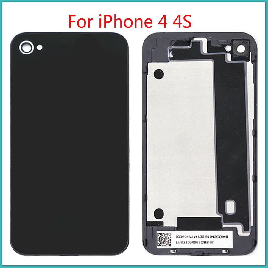 AAA + качественная для Iphone 4 4s задняя крышка батарейного отсека стекло Задняя рамка