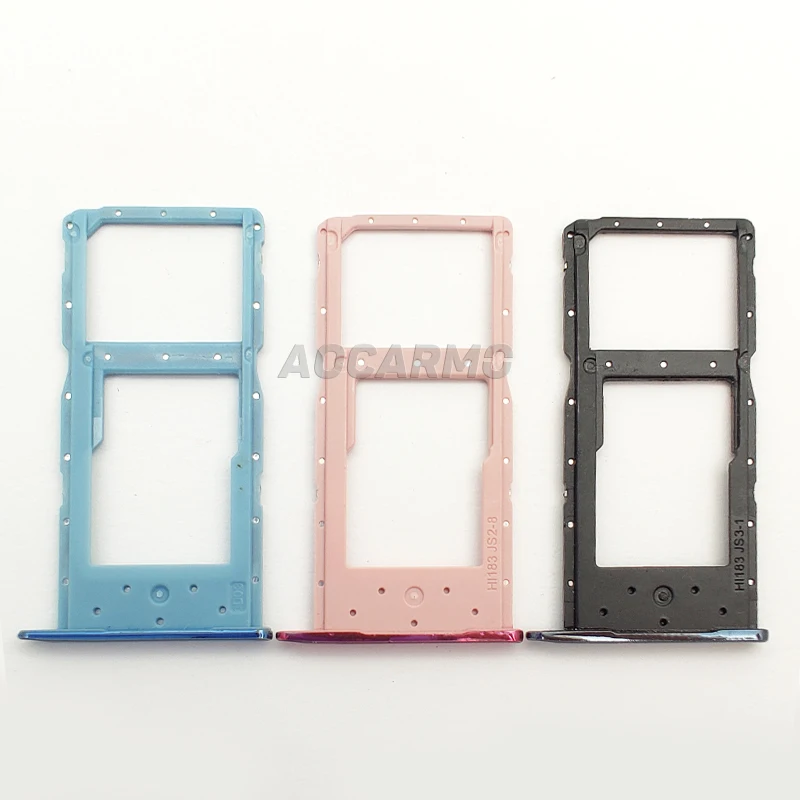 Aocarmo SD MicroSD Holder Nano Sim Card Tray Slot For Huawei p smart() / Honor 10 lite POT-LX3 POT-LX1 POT-LX2J