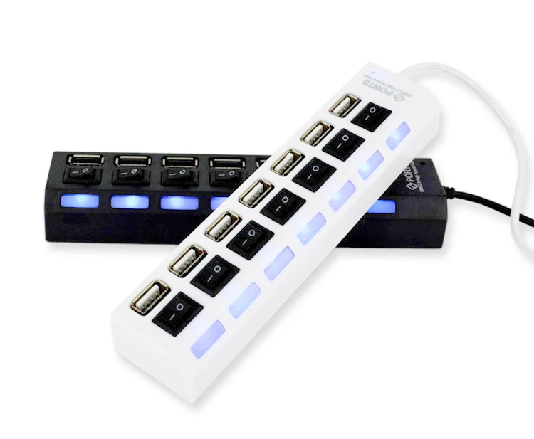 Высокоскоростной Micro Mini 4 порта 2,0 usb-хаб сплиттер адаптер для ноутбука ПК ноутбук приемник периферийные устройства для компьютера аксессуары