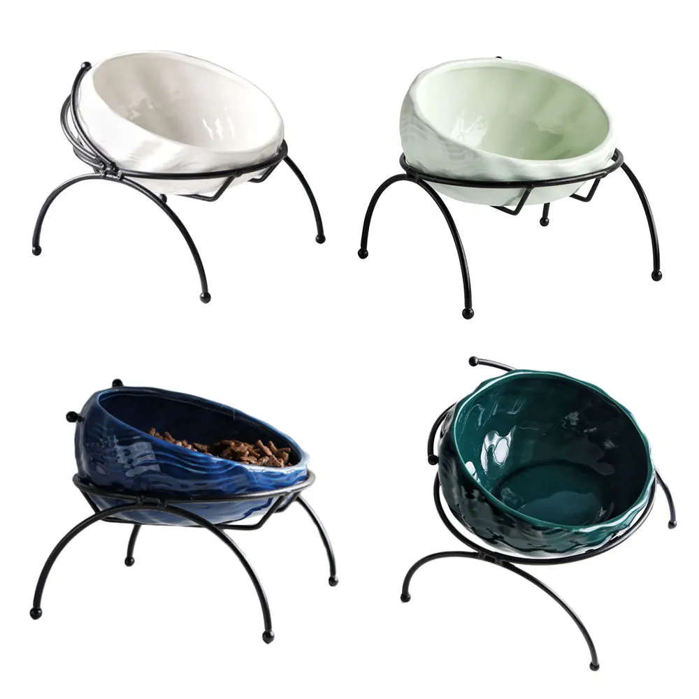 Керамическая Симпатичная кошка Кормление щенка питьевые миски