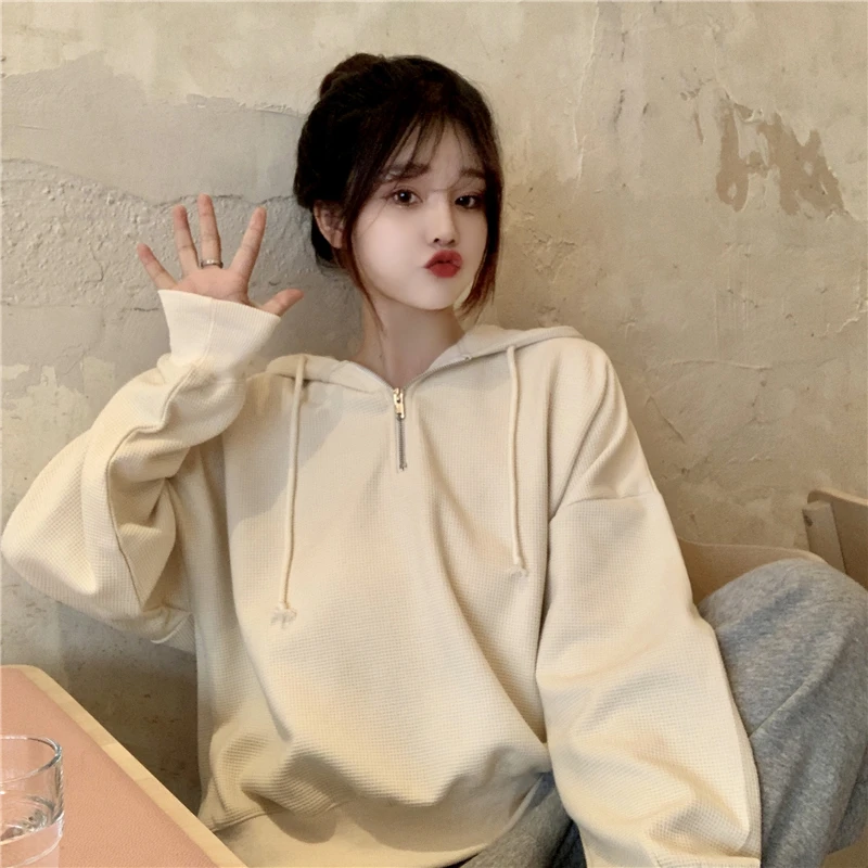 Новинка 2022 осенние женские свитшоты PLAMTEE однотонный Свободный Тонкий Модный