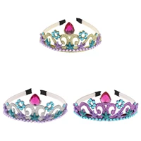 kids girls princess tiara crown hair hoop headwear for birthday wedding party dress mermaid cosplay costume hair accessories