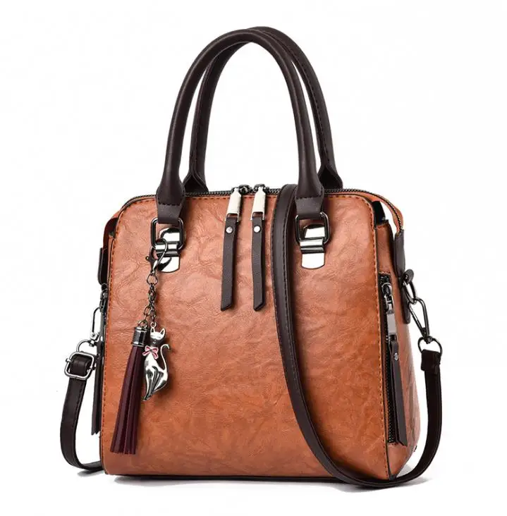 

2022 Fashion Bag Women Handbags Leather Female Tassel Shoulder Messenger Bag Small Square Bags Ladies New