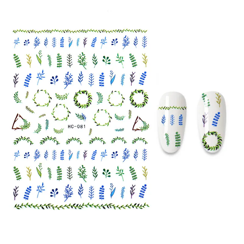 

1 лист 3D Цветочные наклейки для ногтей клейкие растения красочные красивые цветы переводные наклейки для ногтей переводные наклейки для ди...