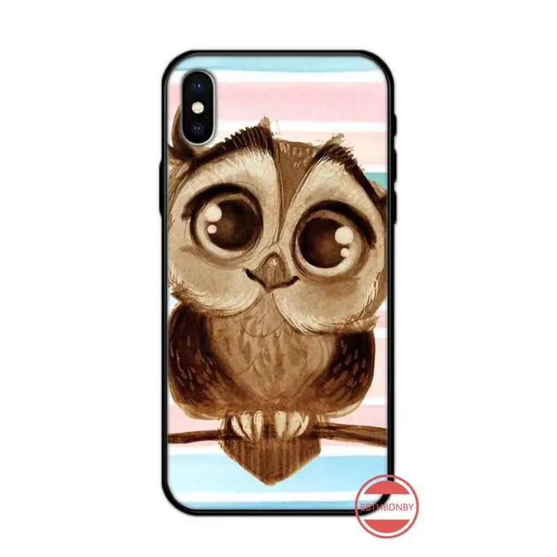 

Cute cartoon animal Owl Phone Case for iPhone 11 12 mini pro XS MAX 8 7 6 6S Plus X 5S SE 2020 XR