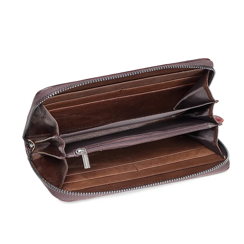 

2019 New Ladies Purse Retro Fashion Long Zipper Mobile Phone Bag Hand Bag