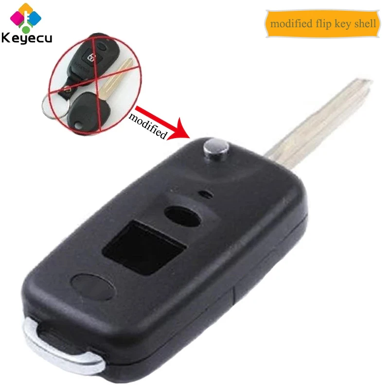 Сменный новый модифицированный складной/откидной Чехол KEYECU для дистанционного