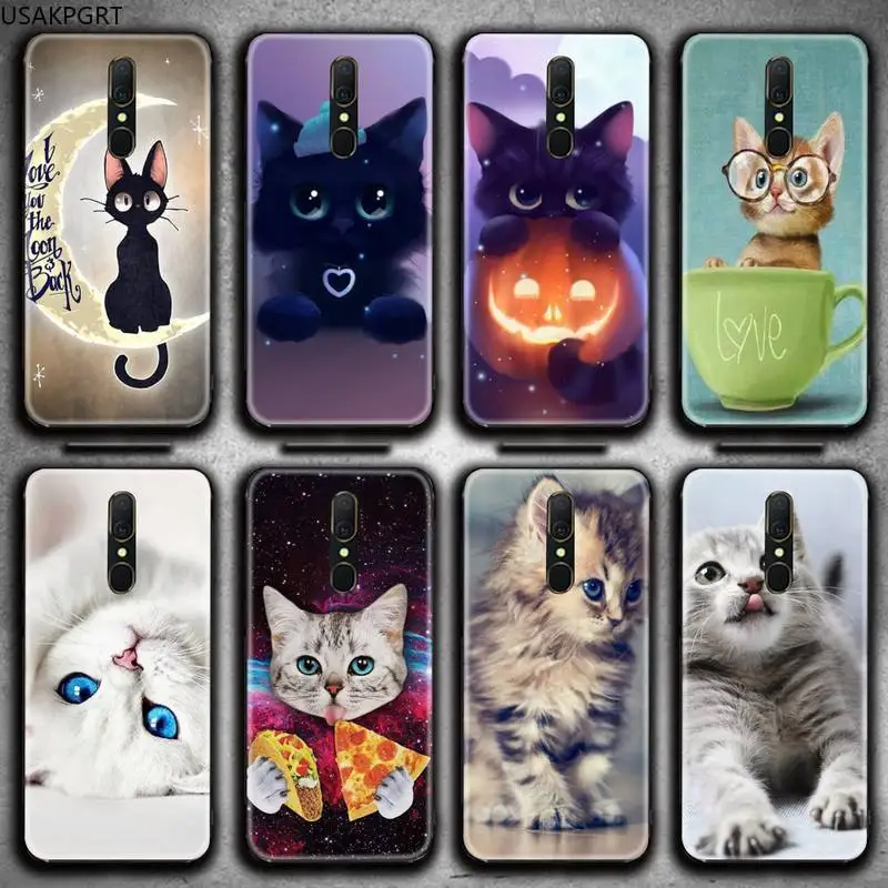 

Cat Cute Kitten Phone Case For Oppo A5 A9 2020 Reno2 z Renoace 3pro A73S A71 F11