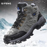 new arrival winter pro mountain outdoor hiking shoes for men women add fur hiking boots walking warm training trekking footwear