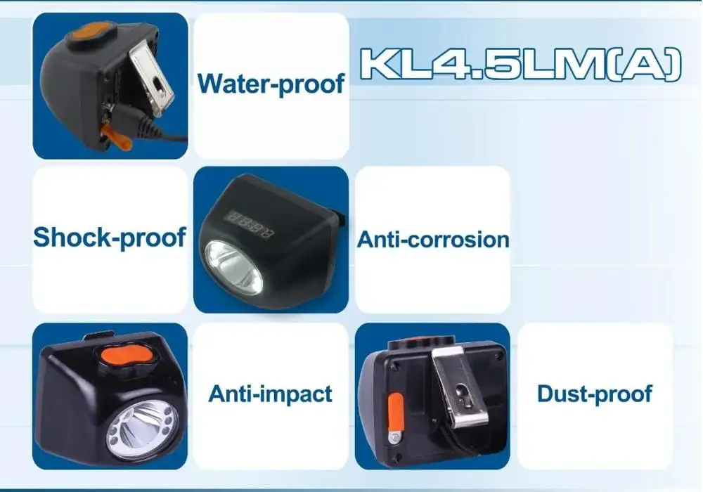 Взрывозащищенный налобный фонарь 4500 мАч 3 Вт|Налобные LED-фонари| |