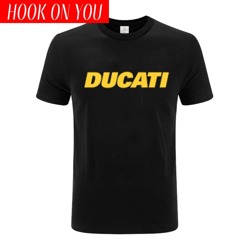 Летняя крутая мотоциклетная футболка DUCATI популярная с итальянским флагом