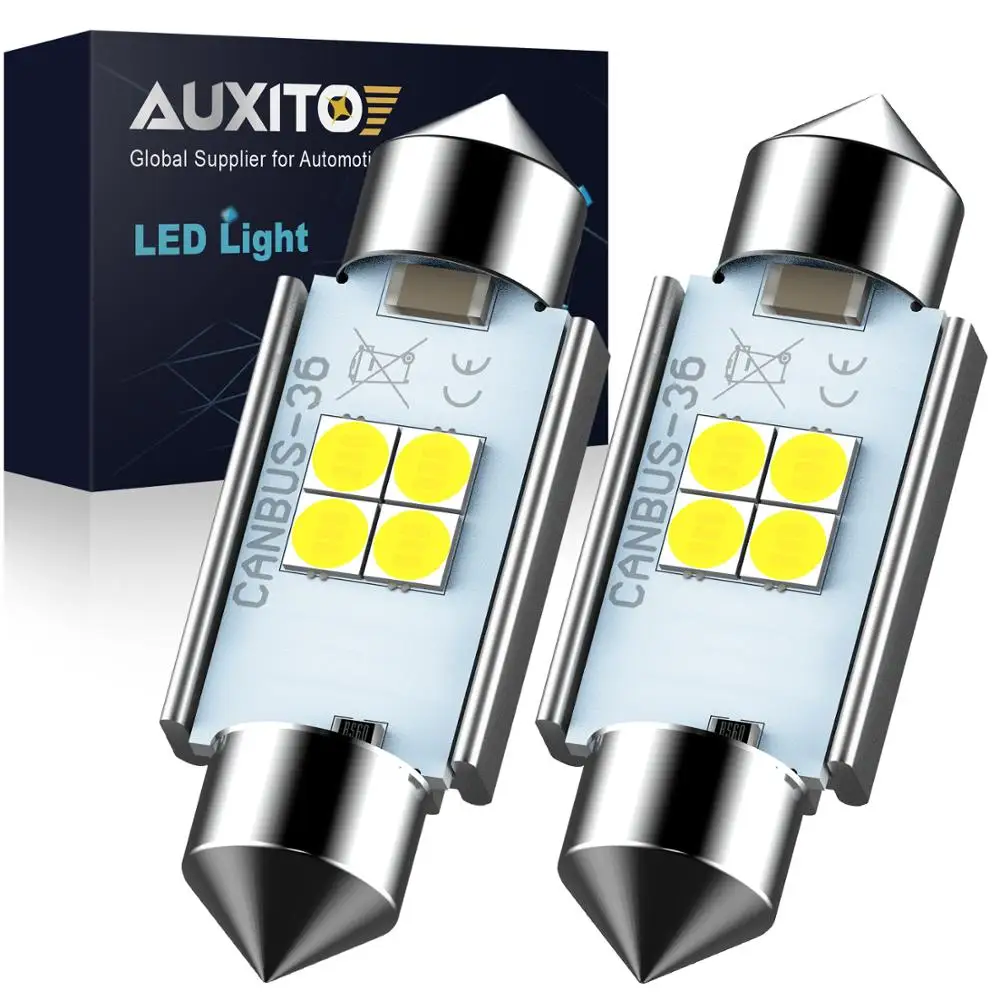 Светодиодная автолампа AUXITO 31/36/41 мм C5W C10W 3030 6000 К | Автомобили и мотоциклы