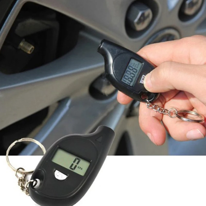 

Keychain Tire Tyre Wheel Air Pressure Gauge Tester Digital LCD 5-100 PSI