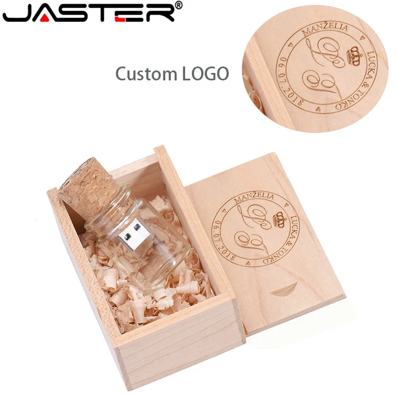 JASTER деревянная пробковая бутылка для дрифтинга usb2.0 флэш накопитель 4 ГБ 8 16 32 64