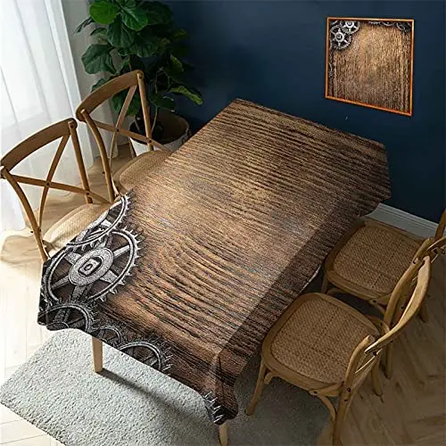 Деревянная скатерть в стиле ретро для внутреннего дворика и сада|Скатерти| |