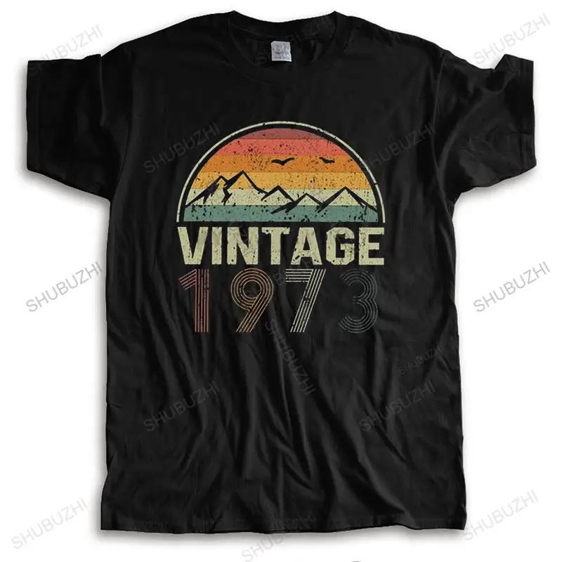 

Classic Vintage 1973 T Shirt Men Soft Cotton T-shirt Urban Tee Tops Short Sleeve 48th Birthday Tshirt Loose Fit Clothing Merch