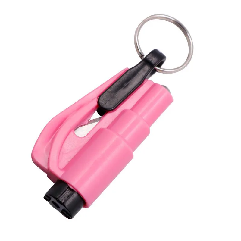 

Spring Loaded Window Breaker 2 in 1 Keychain Emergency Escape Tool with Window Breaker and Seat Belt Cutter for Women, Children