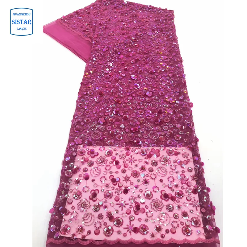2020 нигерийские французские кружевные ткани тюль кружево с блестками Ткань