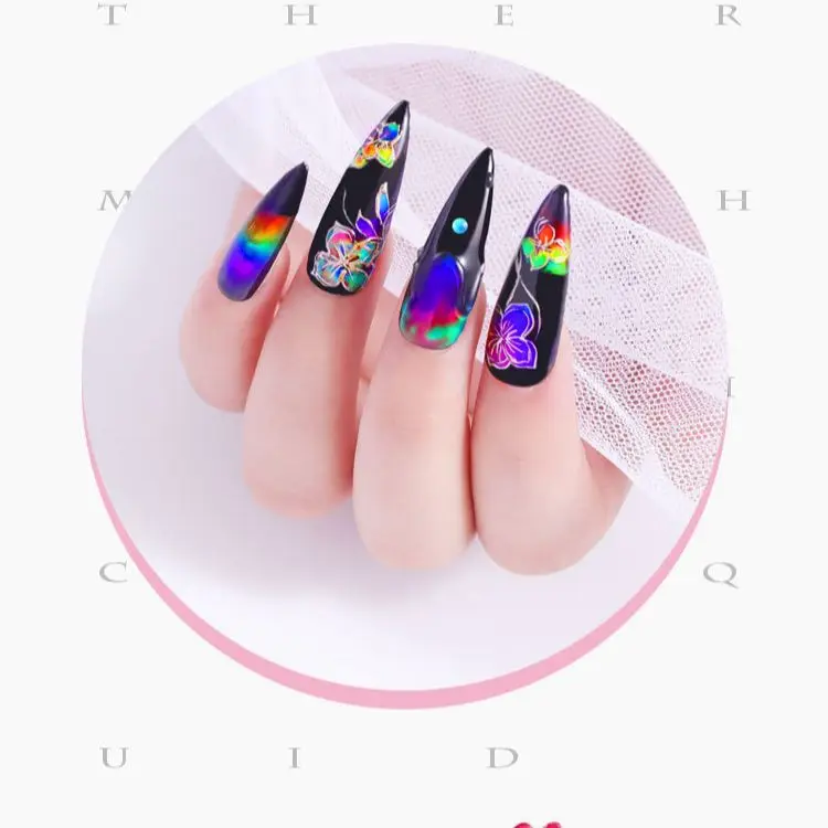 

Dazzling Pulling Wire Painting Gel Nail Art Polish 3D Emboss Point To Line Silk Spider Mirror Drawing Stamping Gel Varnish