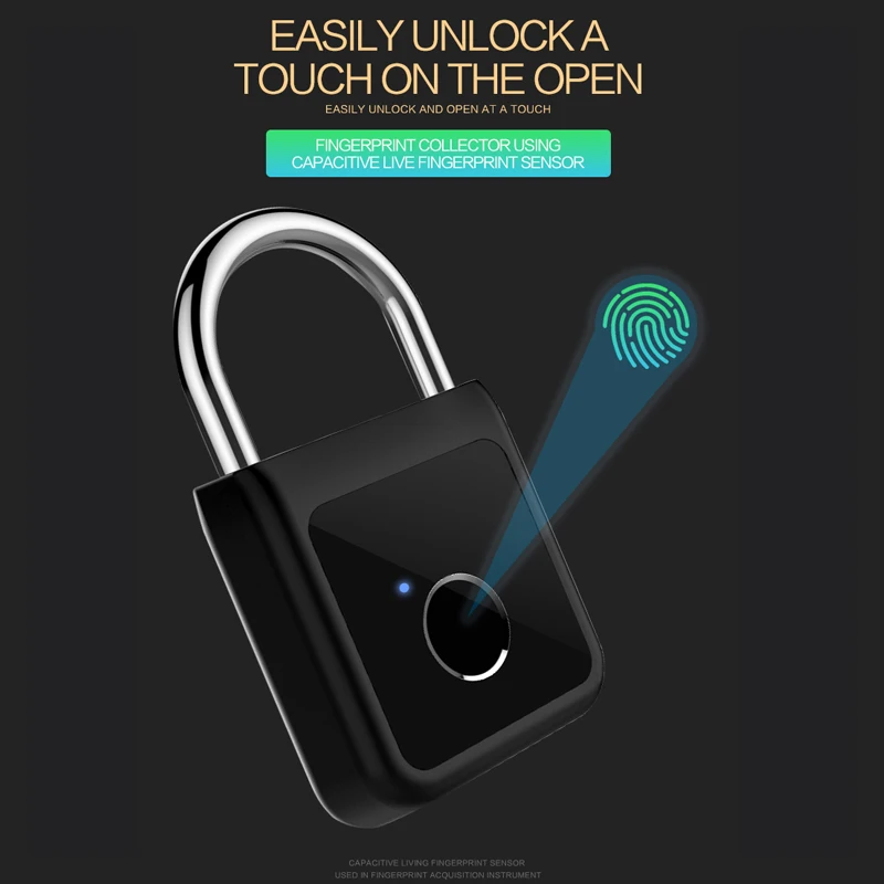 Смарт замок дверной с поддержкой Wi Fi и Bluetooth USB зарядка сканер отпечатка пальца