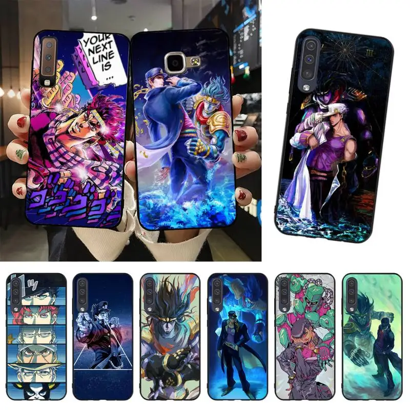 

YNDFCNB JoJo's Bizarre Adventure black Phone Case Hull For Samsung A51 A71 A40 A50 A70 A10 A20 A30 A6 A7 A8 A9