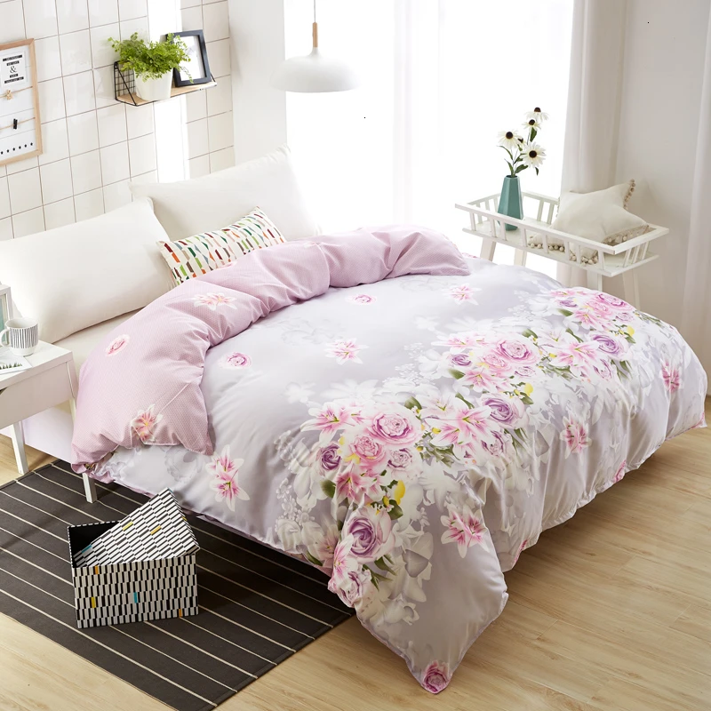 

KOTUDENAVY Flower Plaid Duvet Cover With Zipper 1 Piece Modern Comforter Quilt Blanket Case For Adult Kid Twin Full Queen King