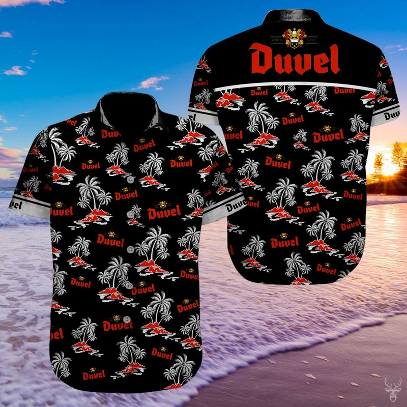 

New Dropshipping Full Printing Men Casual Hip Hop Cartoon Islands Button Shirt Usa Big Size Men'shirt