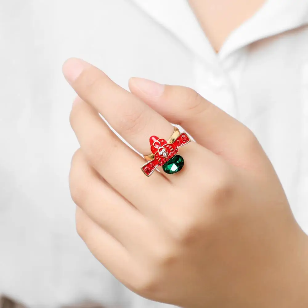 Хрустальное Ретро Китайское кольцо традиционное креативное Пекинское опера