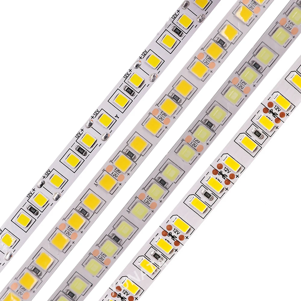 

12V 24V Led Strip Light 2835 5054 5050 Flexible Tape Ribbon Diode 5m Waterproof Luces Led Light Warm White 3000K White 6000K