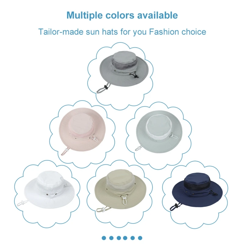 Ins-Sombrero de pescador plegable para ni&ntilde;a, gorra de pescador transpirable con protecci&oacute;n UV, para playa y exterior, Verano-2
