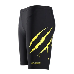 Men Multi Print Swimwear Elastic Swimming Trunks Beach Swim Knee High Shorts Surfing Summer Swimsuit