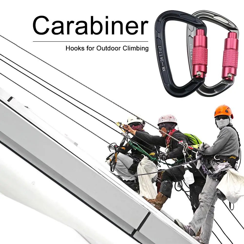 

24KN Snap Carabiner D-ring Clip Carabiner Various Specifications Optional Hiking Camp Mountaineering Hook Climb Accessory