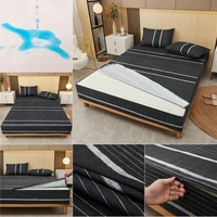 six sided with zipper mattress protector cover full waterproof sheets dust cover queenking twinfull customizable bed sheet