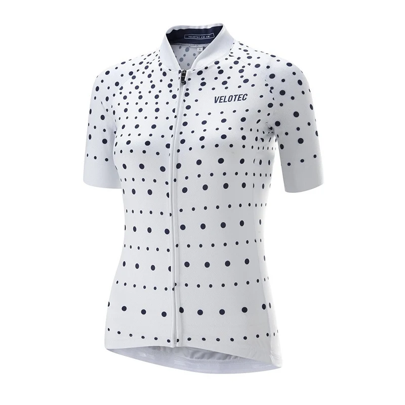 VELOTEC Women Clothes Wear Pro Team Cycling Jersey Short Sleeve Bicycle Clothes Summer MTB Road Bike Shirt quick-drying