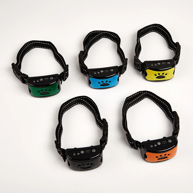 

Pet Dog Anti Barking Device Electric Waterproof Ultrasonic Dogs Training Collar Dog Stop Barking Vibration Anti Bark Collar