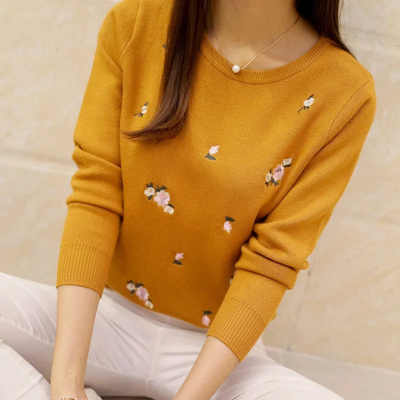 yellow Ohclothing осенний свитер из лайкры Женский вязаный Зимний пуловер женская Трикотажная майка джемпер Pull Femme - Цвет: yellow