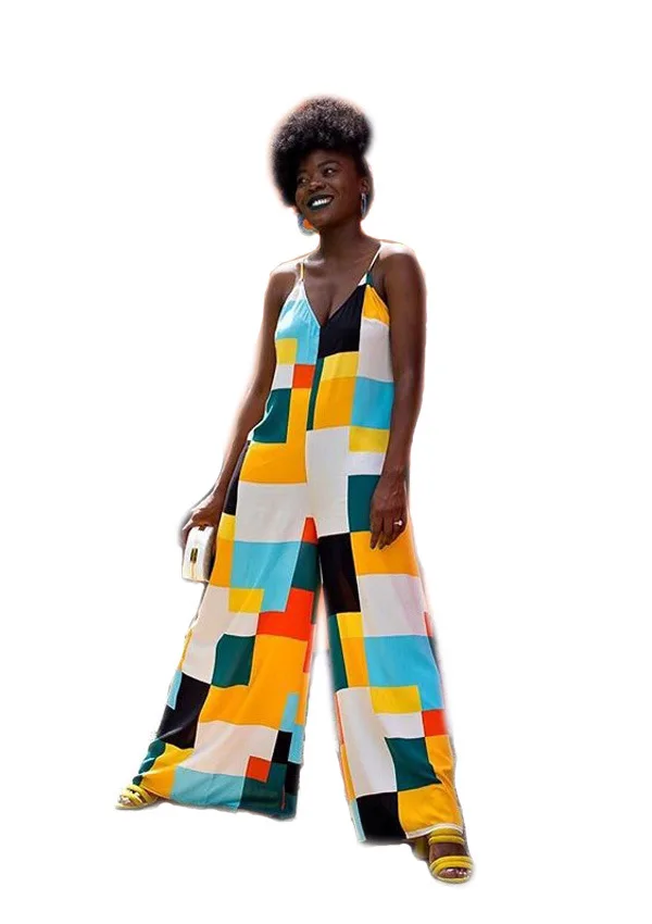 Клетчатый Модный женский комбинезон 2018 Элегантные повседневные женские