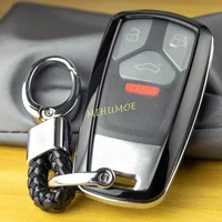 smart car key chain fob case cover ring for adui a4 b9 a5 q5 sportback tt q7 s4 s5 sq5 black