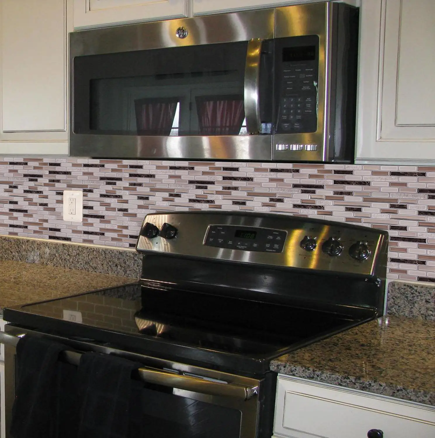 Яркая самоклеящаяся водостойкая плитка большого размера стикеры для обои с