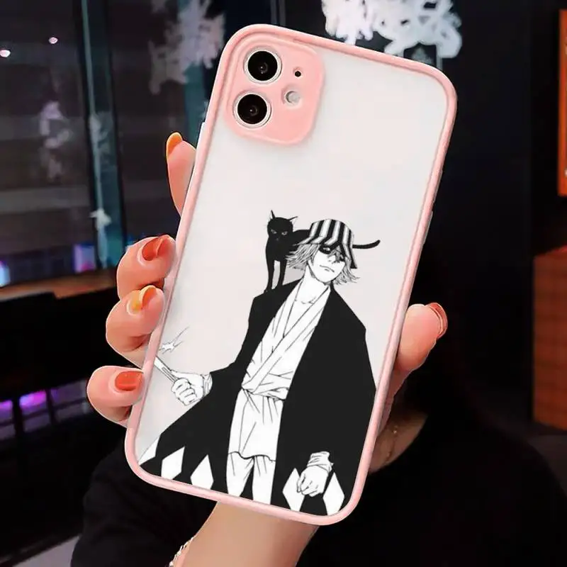 

Japanese anime Bleach Phone Case Matte For iPhone 12 Mini 11 Pro XR XS Max 7 8 Plus X Hard PC Back Cover