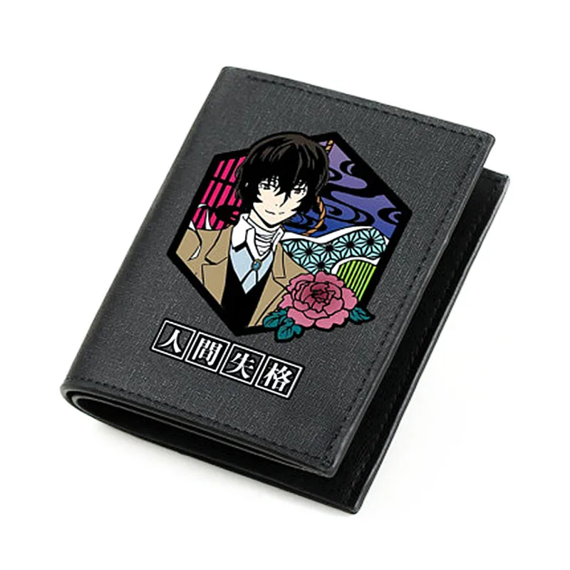 

New Style Anime Pattern Wallet Bungou Stray Dogs PU Leather Money Clip Wallet Purses for Teens Students Boy Girls 2021