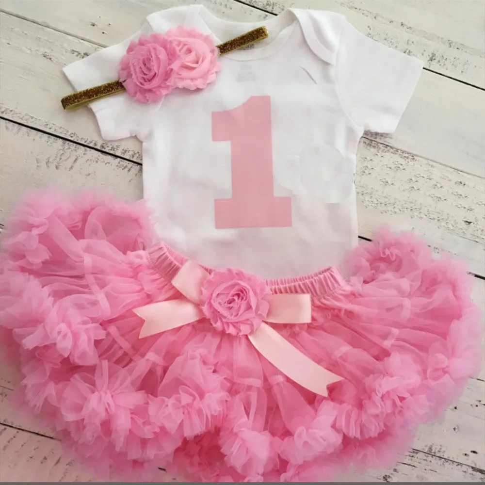 

Personalized 1st Birthday Princess outfit Light Pink and Gold Glitter embellished pettiskirt Baby Shower cake smash Wedding