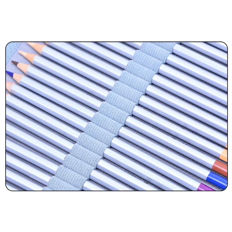 

150 Hole Pu Pencil Case Solid Color Pencil Case Square Pencil Case Multifunctional Student Stationery Storage Bag