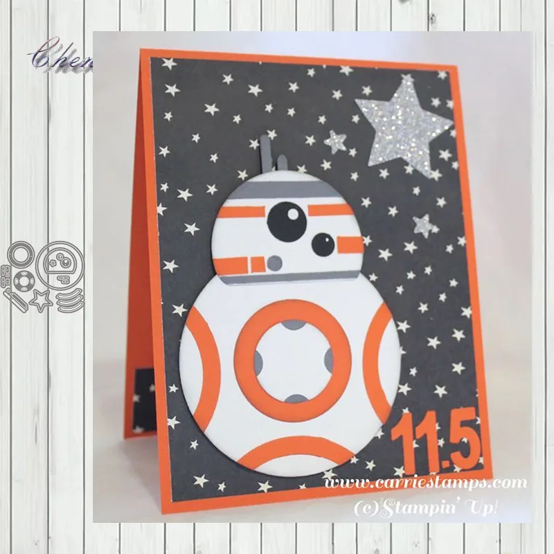 

Metal Cutting Dies robot For DIY Scrapbooking Photo Cardmaking Decor Supplies Embossing Dies Template