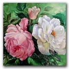 Алмазная вышивка, цветы и зеленые стразы, сделай сам, алмазная живопись, вышивка крестиком, полноразмерная Алмазная мозаика, подарочное украшение