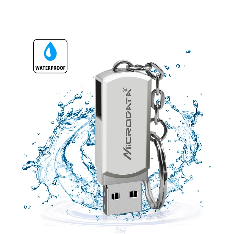 Нержавеющей стали поворотный USB флэш накопитель 16 Гб оперативной памяти 32