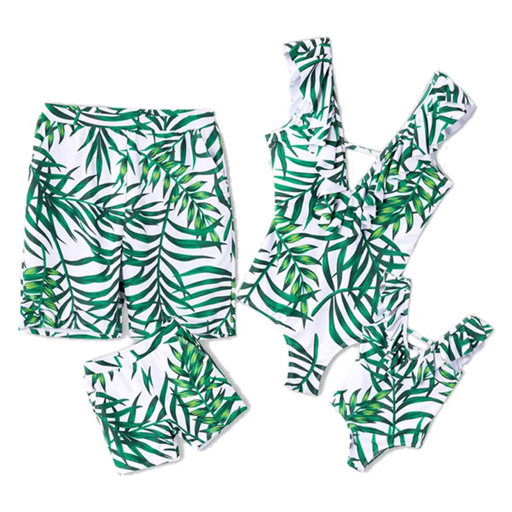 Модный детский купальный костюм с принтом для мальчиков цельный пляжными