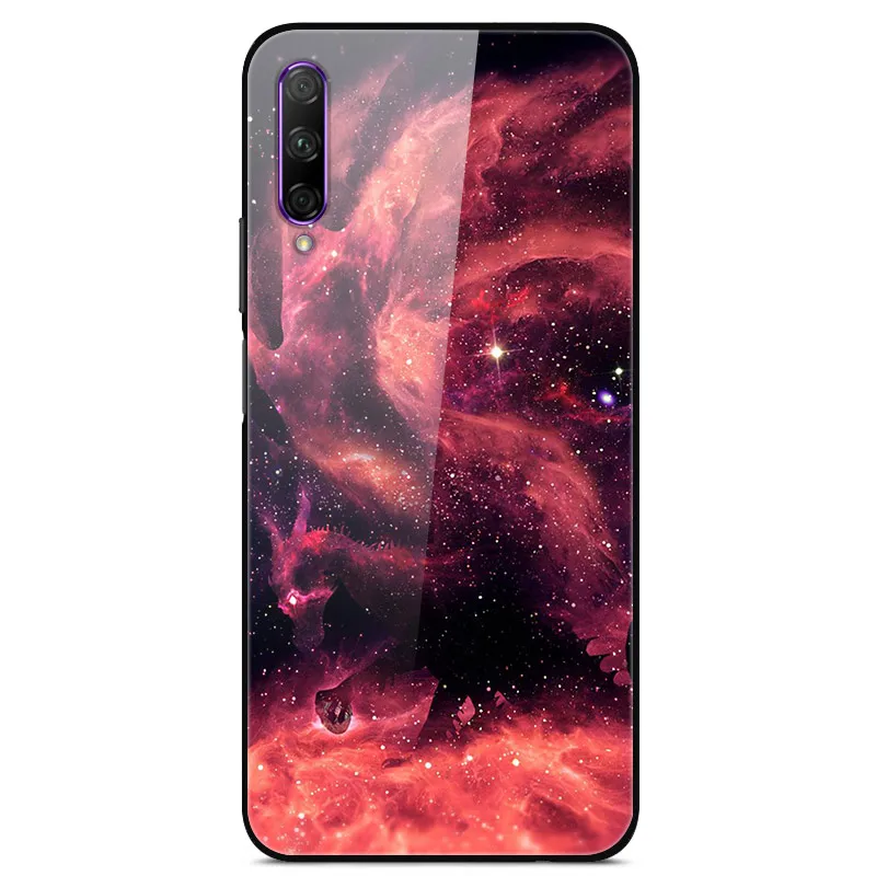 Роскошный чехол для huawei Honor 9X, чехол из закаленного стекла, силиконовый чехол для телефона huawei Honor 9X X9 9 X, чехол s для Honor 9X - Цвет: 48