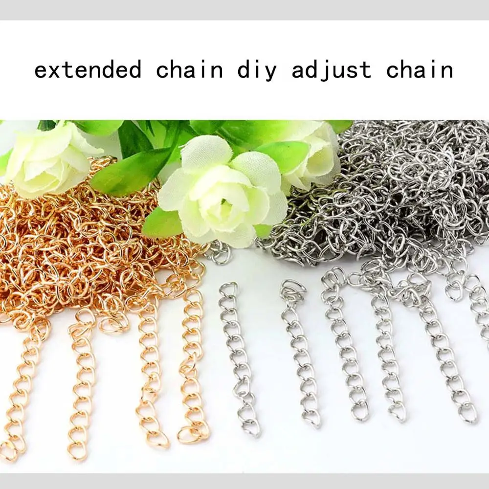 Длина 60 мм 10 лент металлическая цепь для соединения. Удлиняющая регулировки
